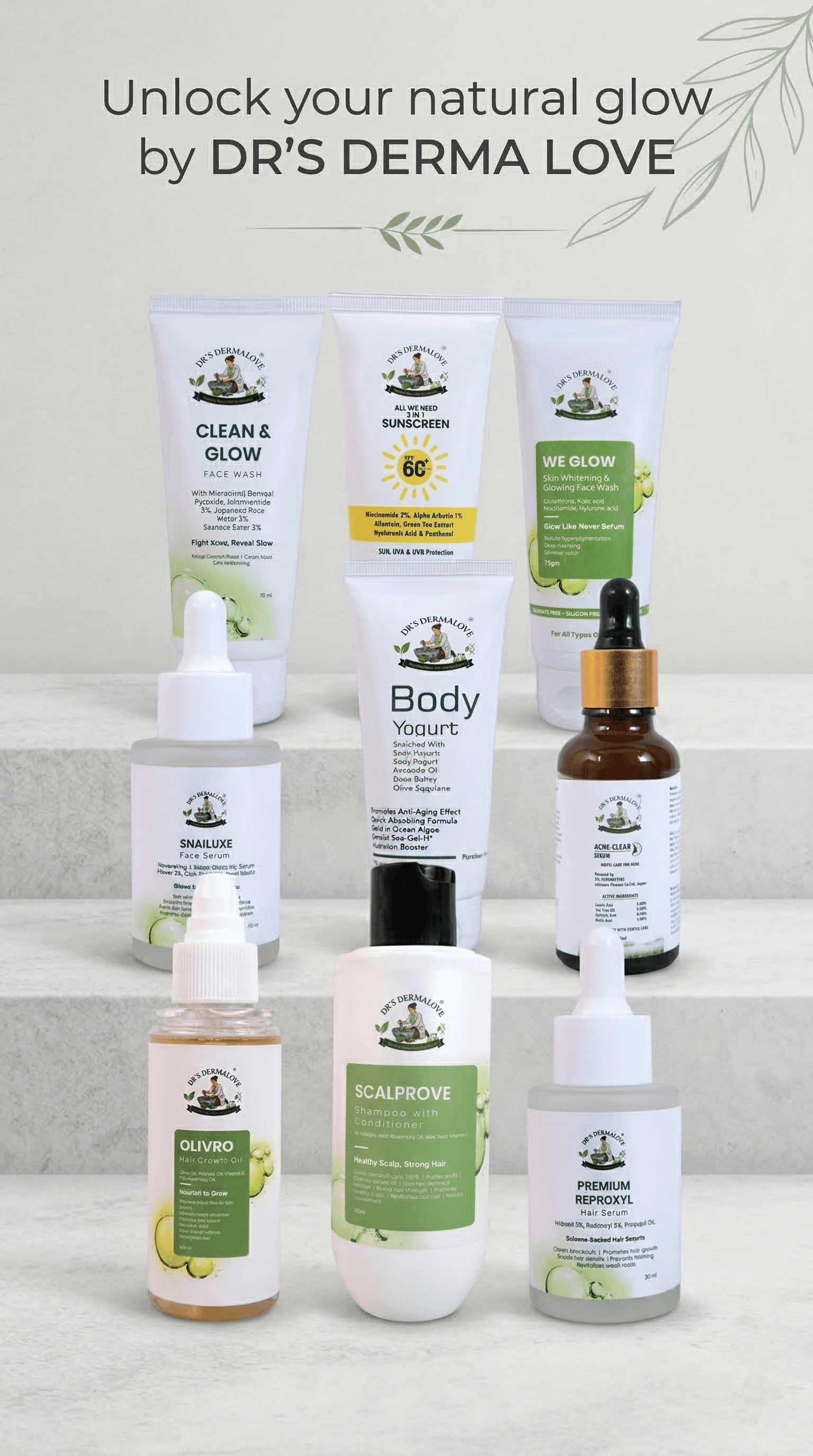 Premium skincare products